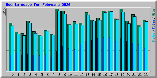 Hourly usage for February 2026
